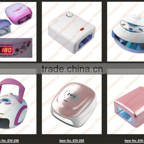 EW-259 !Better Material, 36W 220V Gel Curing Nail Art UV Lamp/nail uv Lamp 110V 220V(EU Plug) With 4pcs 9W 365nm Bulb,wholesale,
