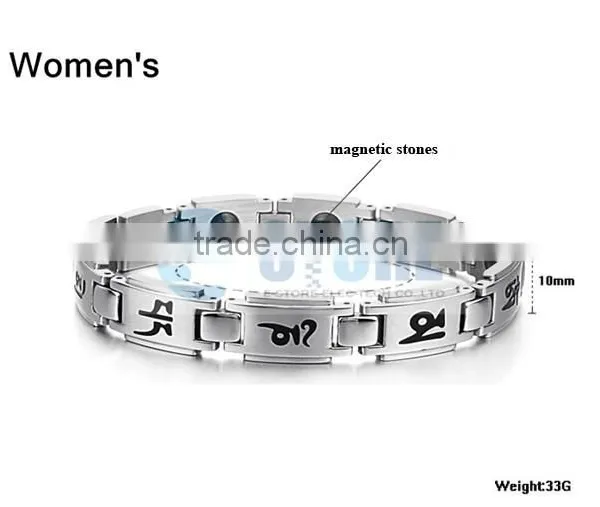 Chain Stainless Steel Bracelet Magnetic Bracelet Scalar Energy Bracelet 2015 photo-4