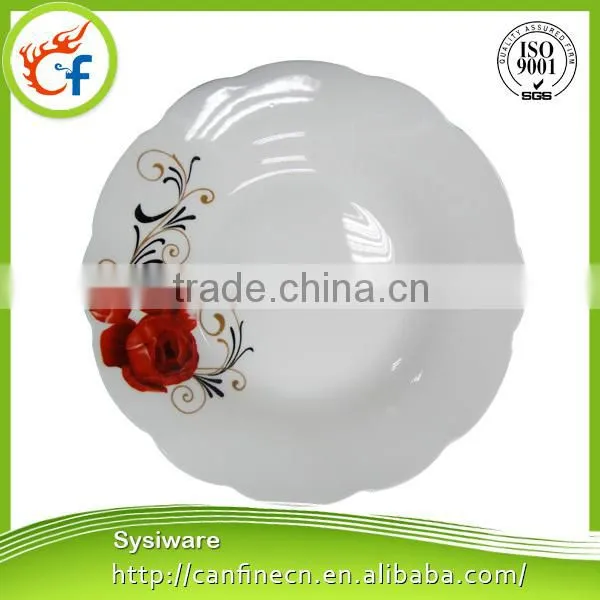 Wholesale Ceramic Porcelain Dinner Plate / White Ceramic Porcelain Flat Plate / Hot Sale Ceramic Plate Dishes photo-2