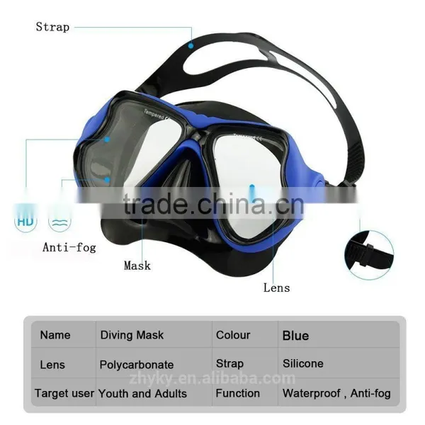 100% Silicone Skirt Tempered Glass Lenses Anti-fog Silicone Female Mask photo-5