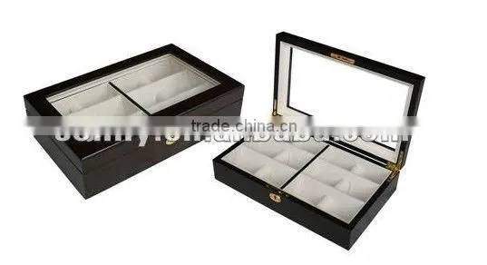 Wooden 6 Compartments Spectacles Display Box