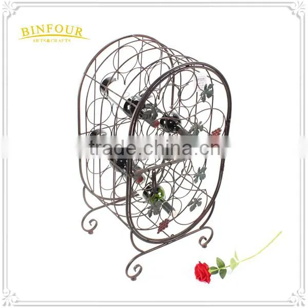 Metal Material Wine Retail Display Rack Wine Bottle Holder Rack photo-6