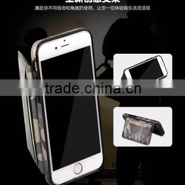 Camouflage PU Leather Luxury Ultra Thin TPU Back Case Cover For Apple IPhone 5/S 6 6S Plus photo-2
