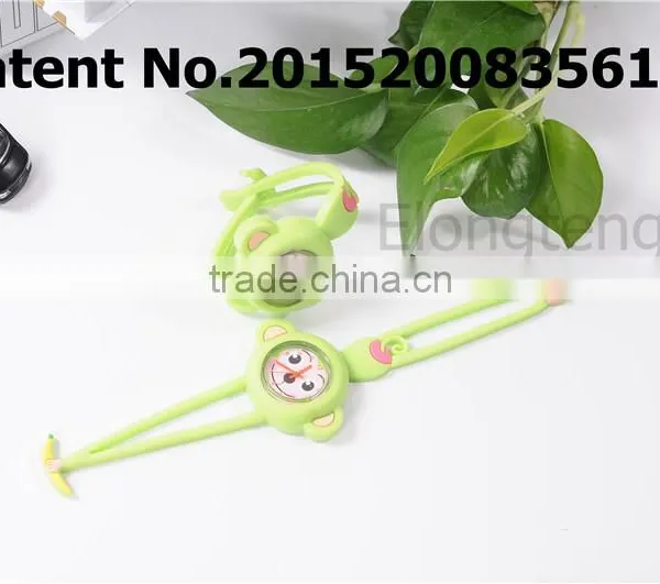 Silicone Multicolor Lying Prone Dog Kid's Wristwatches With CE photo-4
