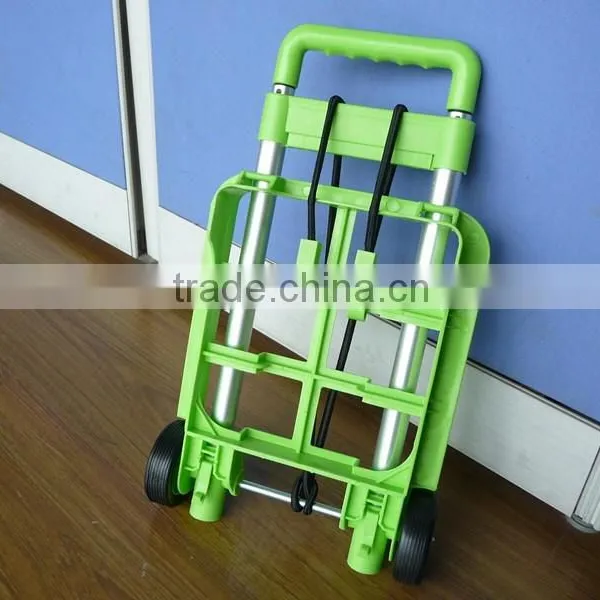Plastic portable foldable trolley