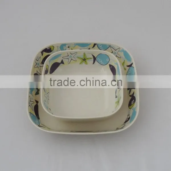 Eco-Friendly Bamboo Fiber Square Bowl photo-5