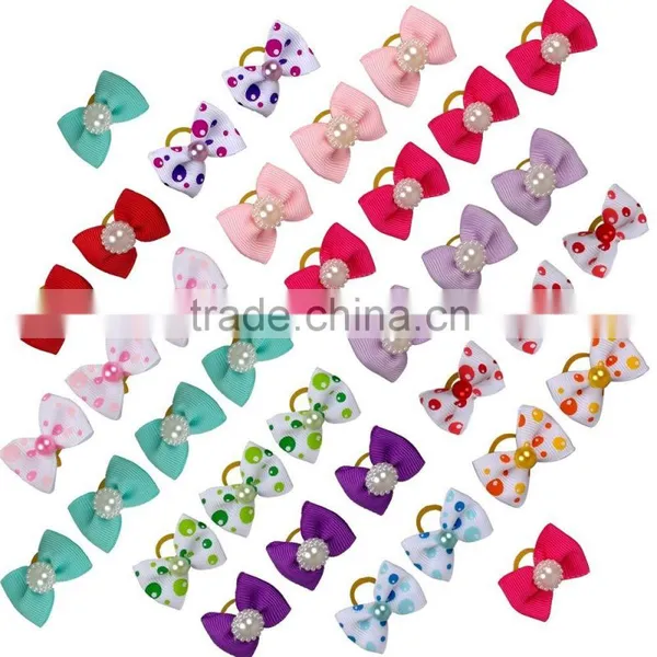 Wholesale Small Dog Hair Bows Dog Grooming Bows photo-2