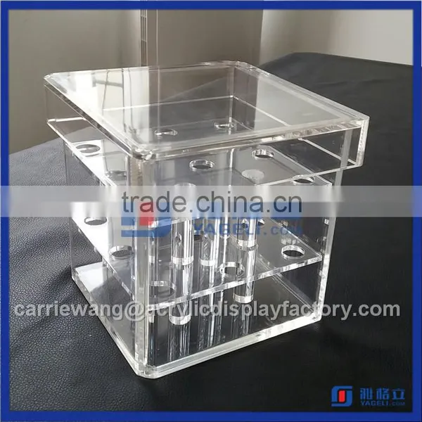 Factory Manufacturer Acrylic Flower Box / Acrylic Rose Box With Removeble Divided photo-2