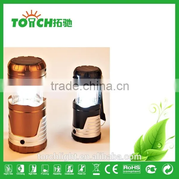 Emergency Solar LED Lantern Flashlight With USB Power Bank for Camping Hiking photo-2