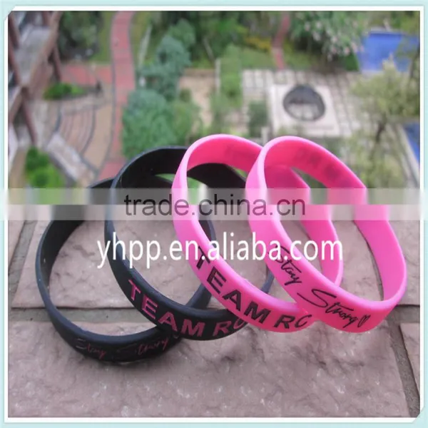 Custom Design Motivation Silicone Wristband Bracelet photo-3