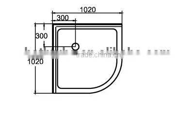North America AUS Market UPC/cUPC Certified Upc Round Shower Base, Fiberglass Tray, Shower Basin photo-2