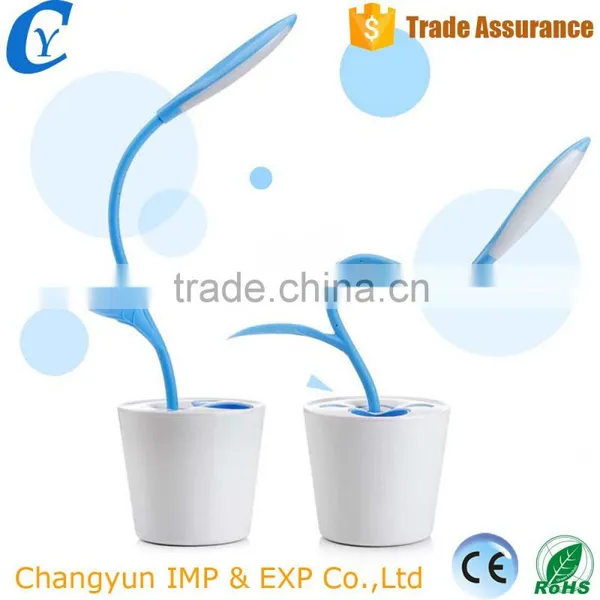 Rechargeable 18650 Creative Touch LED Table Lamp Sapling Shape Learning Eye-Protection Lamp photo-5