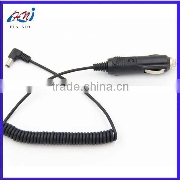 Car Cigarette Lighter Plug With Led Light to Right Angle DC5.5*2.1 With Slingshot Cable photo-2