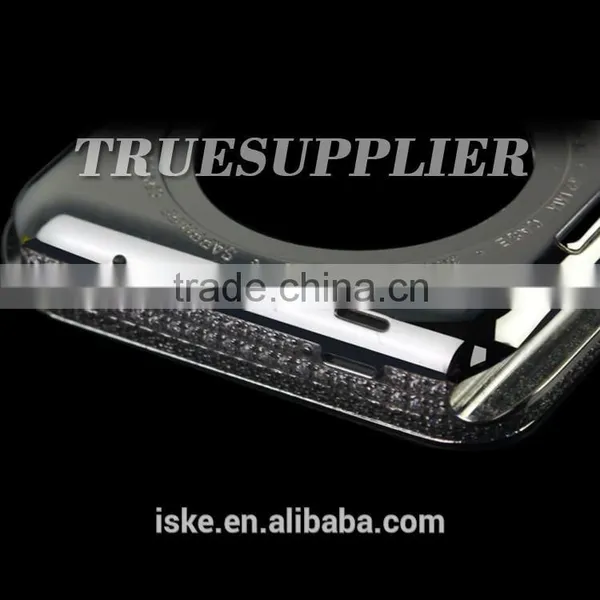 Silver Plated Housing With Crystal Housing for Apple Watch photo-4