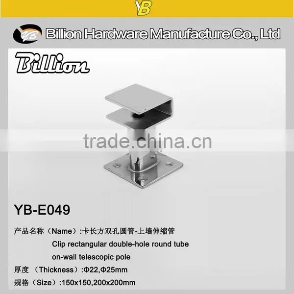 Thick Steel Square Oval Pipe Bracket Pipe Connectors Tube Fitting photo-3