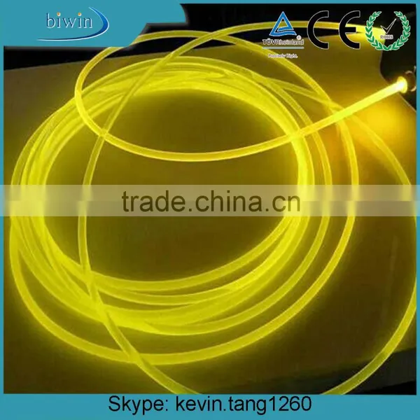 5mm/7mm Plastic Solid Core Side Glow Fibre Optic Cable for Lighting photo-2