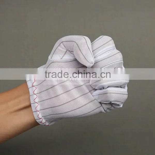 China White Double Side Anti-static Gloves/clean Room Gloves/ photo-4