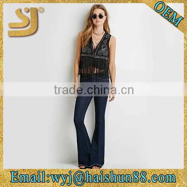 Studded Fringe Faux Suede Vest photo-4