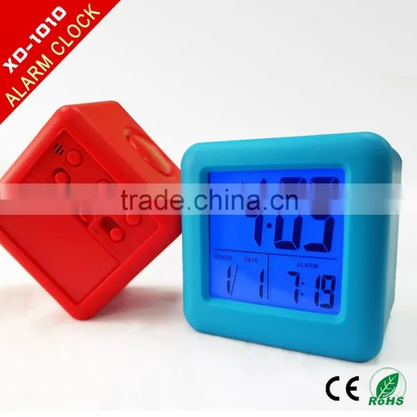 Puning Silicone Alarm Clock,Kitchen Clock,Calendar Clock With LCD Screen photo-2