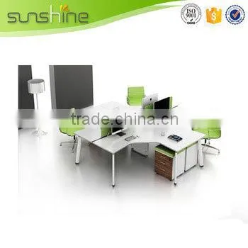 China Wholesale Open Space Office Workstation Office Laminated Partition Wall photo-6