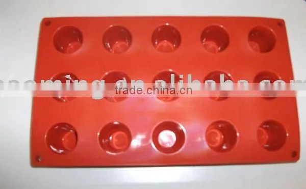 15 Cups Cylinder-shaped Tray,red Color Bakeware Cake Mold