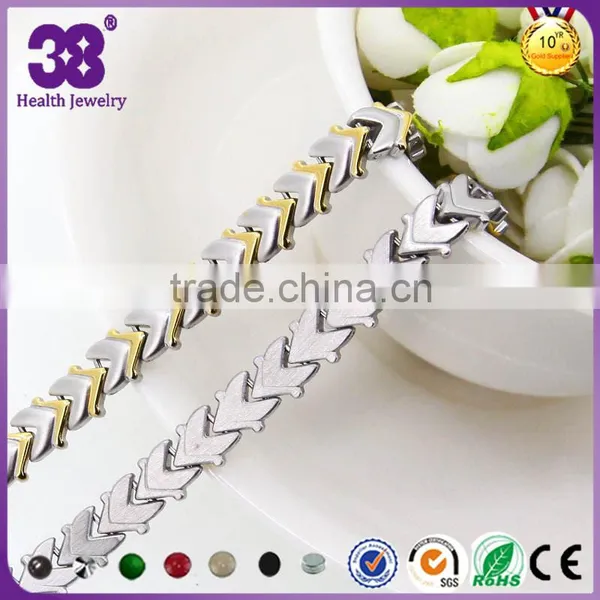 2016 Hot Selling Jiwelry With Silver -gold Steel Healthy Bio Arrow Necklace photo-6