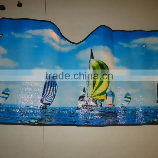 Car Front Sunshade/PE Foam/PE Bubble/customized Printing Logo on Sunshade for Promotion Gift photo-2