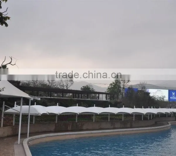 PVDF Tensile Fabric Architecture Membrane Structure for Walkway Cover photo-4