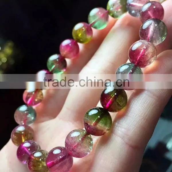Popular Beautiful Clear Fine Tourmaline Bead Hand Chain photo-4