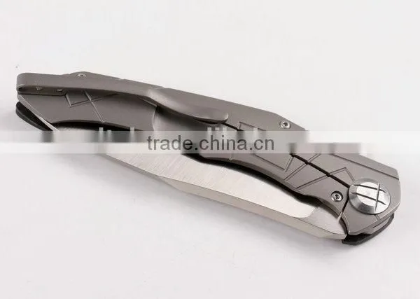 OEM S35V Handmade Military Hunting Knife Wth TC4 Titanium Alloy Handle photo-6