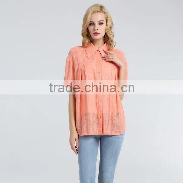 2016 Fashion Women Three Quarter Sleeve Shirts photo-5