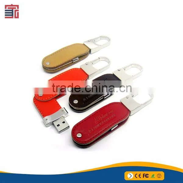 Golden China Supplier Leather Usb Flash Drive photo-4