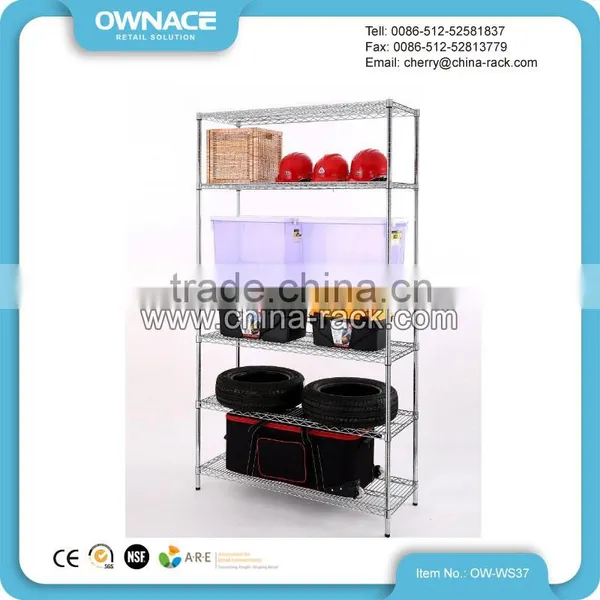 Easy Assemble Heavy Duty Chrome Wire Mesh Shelf photo-2