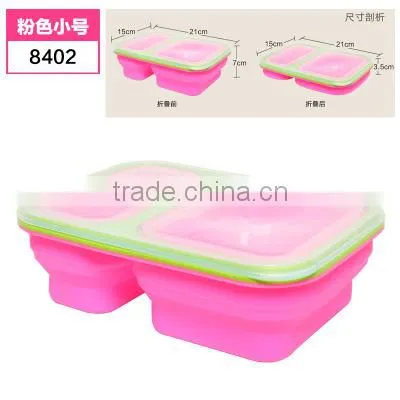 Hot Selling Microwave Bento Lunch Box Silicon Food Containers photo-6