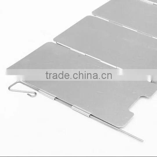 Foldable Aluminum Plates BBQ Stove Wind Shield / Plates Wind Screen / Aluminum Heat Shield photo-6