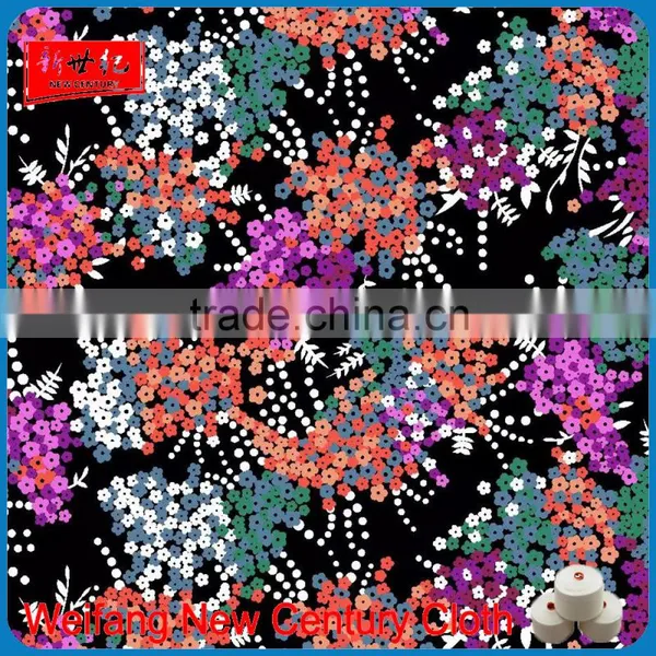 Wholesale Cheap Softextile Plain Spun Rayon Fabric, Printed 100% Viscose Fabric Price
