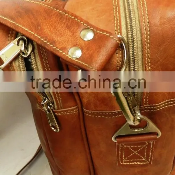 Real Leather Weekend Bag/luggage Bag for Men photo-3