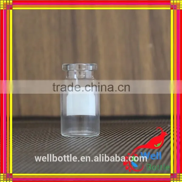 High Quality Small Clear Serum Glass Bottle With Rubber Stopper photo-5
