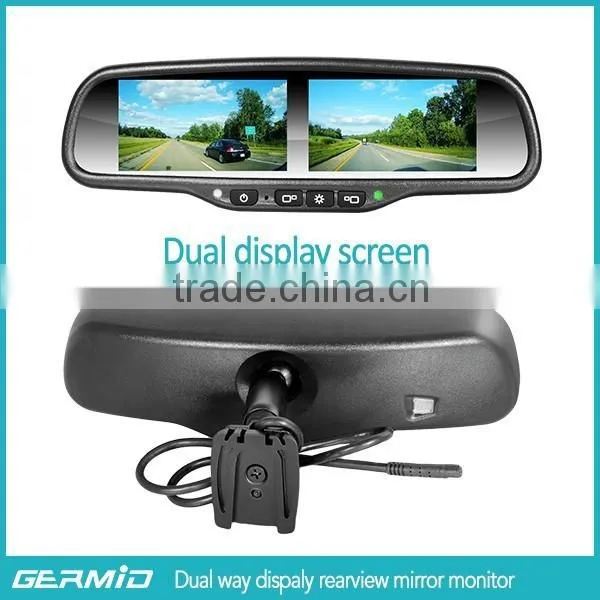 Hot Sale 4.3 Inch GERMID Multiple Display Rear View Mirror With Backup Camera Display for Trucks.convinient With Trucks photo-2