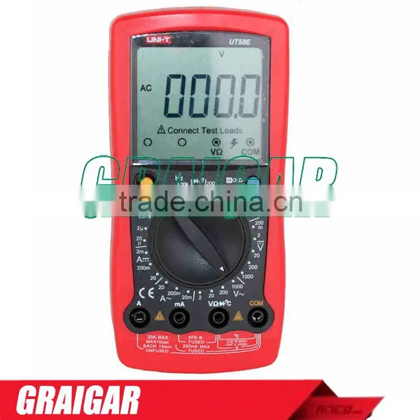 General Digital Multimeters UNI-T UT58E Voltage Current Resistance Capacitance Temperature Meter Tester photo-2