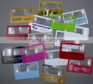Promotional Custom Plastic Credit Card Size Magnifier