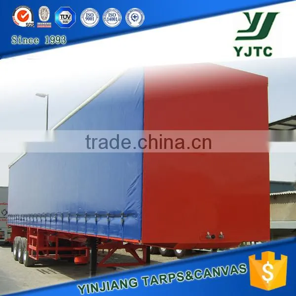 Truck Side Curtain Fabric 1000d Pvc Tarpaulin photo-3