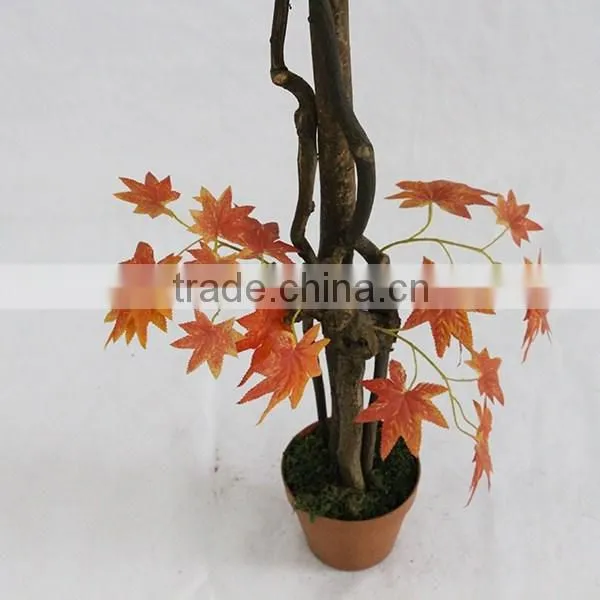 Indoor Cheap Artificial Decoration Maple Trees Wood Trunk photo-3