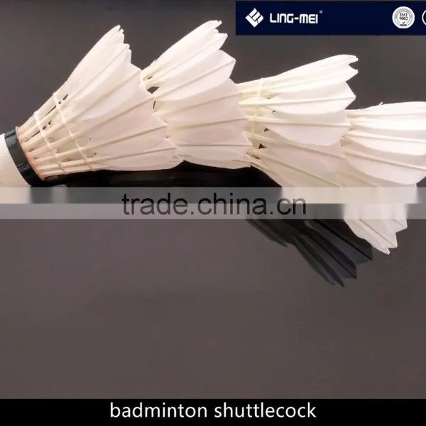 High Quality Goose Feather Badminton Shuttlecock for International Tournament Use With OEM Service photo-2