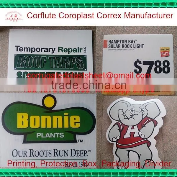 3mm 4mm 5mm Plastic Corrugated Sign Board Material photo-2