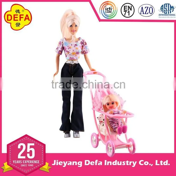 Mother Doll and Child Stroller /baby Doll Stroller Toy