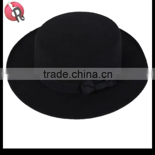 100% Wool Felt Boater Hat photo-4