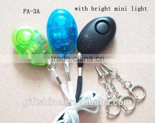 Personal Alarm With Keychain and Light