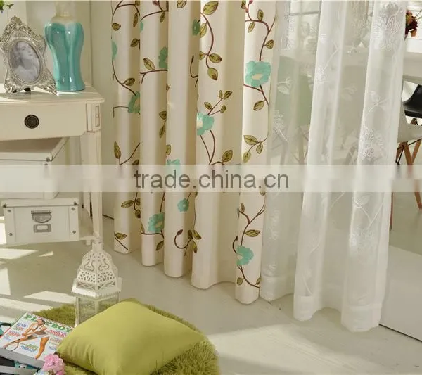 Hot Selling Made in China Living Room Embroidery Drape Blackout Curtain Fabric photo-2