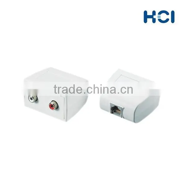RJ45 8P8C UTP Jack to RCA Stereo Audio Adapter photo-2
